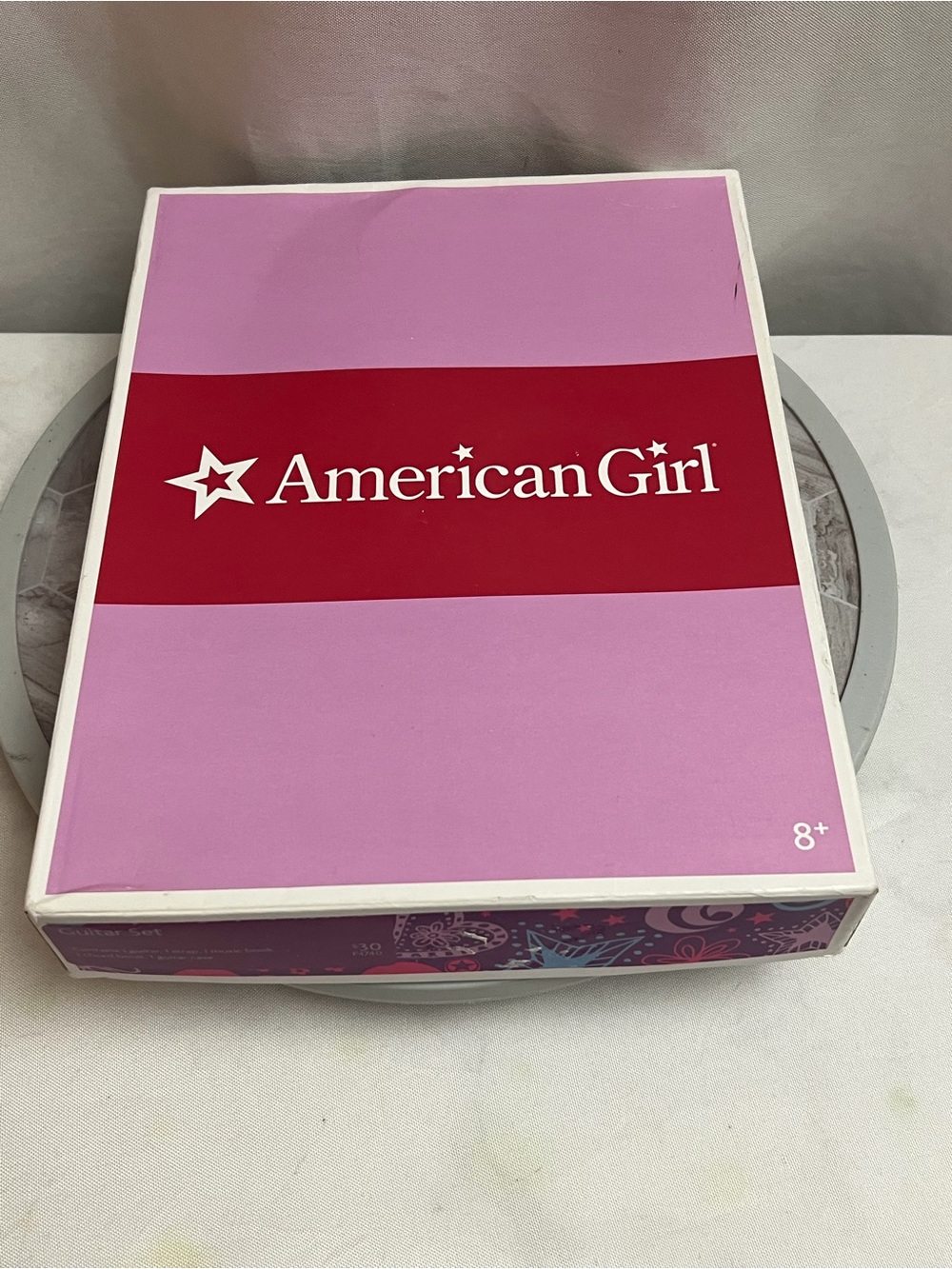 American Girl Guitar Set Acoustic Guitar Case Strap Books Box Retired EUC